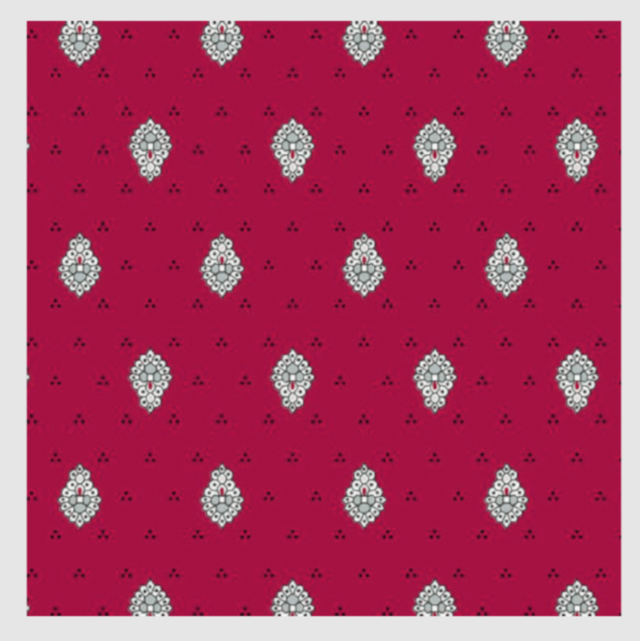 Provencal tea towel - napkin (Bastide. red) - Click Image to Close
